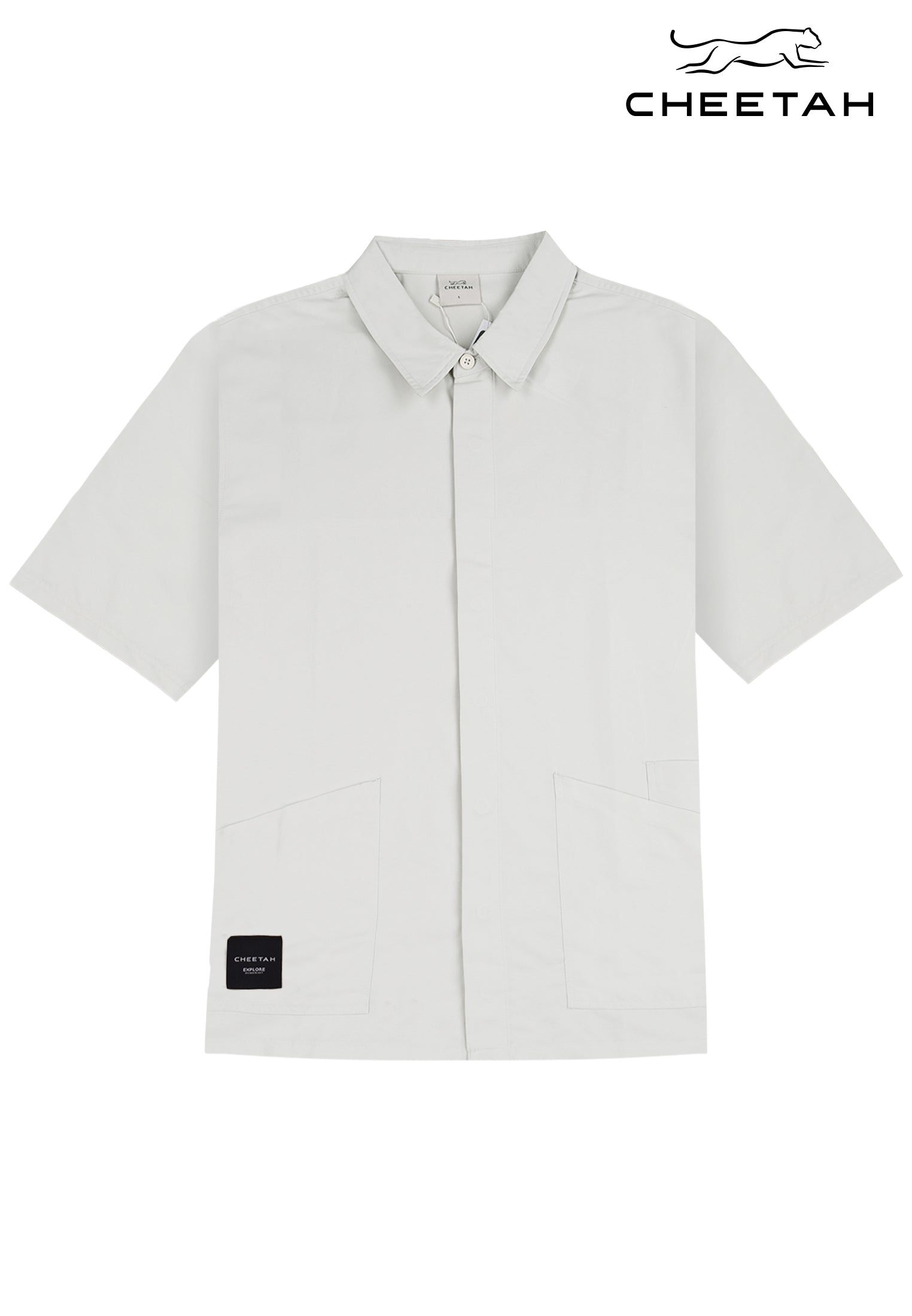 Cheetah Men Baju Polo Lelaki Lengan Pendek Oversaiz Polyester Blend - 130632