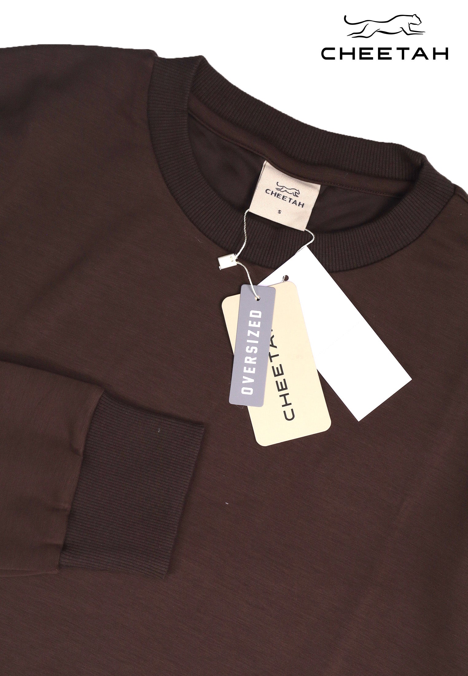 Cheetah Men Basic Long Sleeve Sweatshirt - 61288