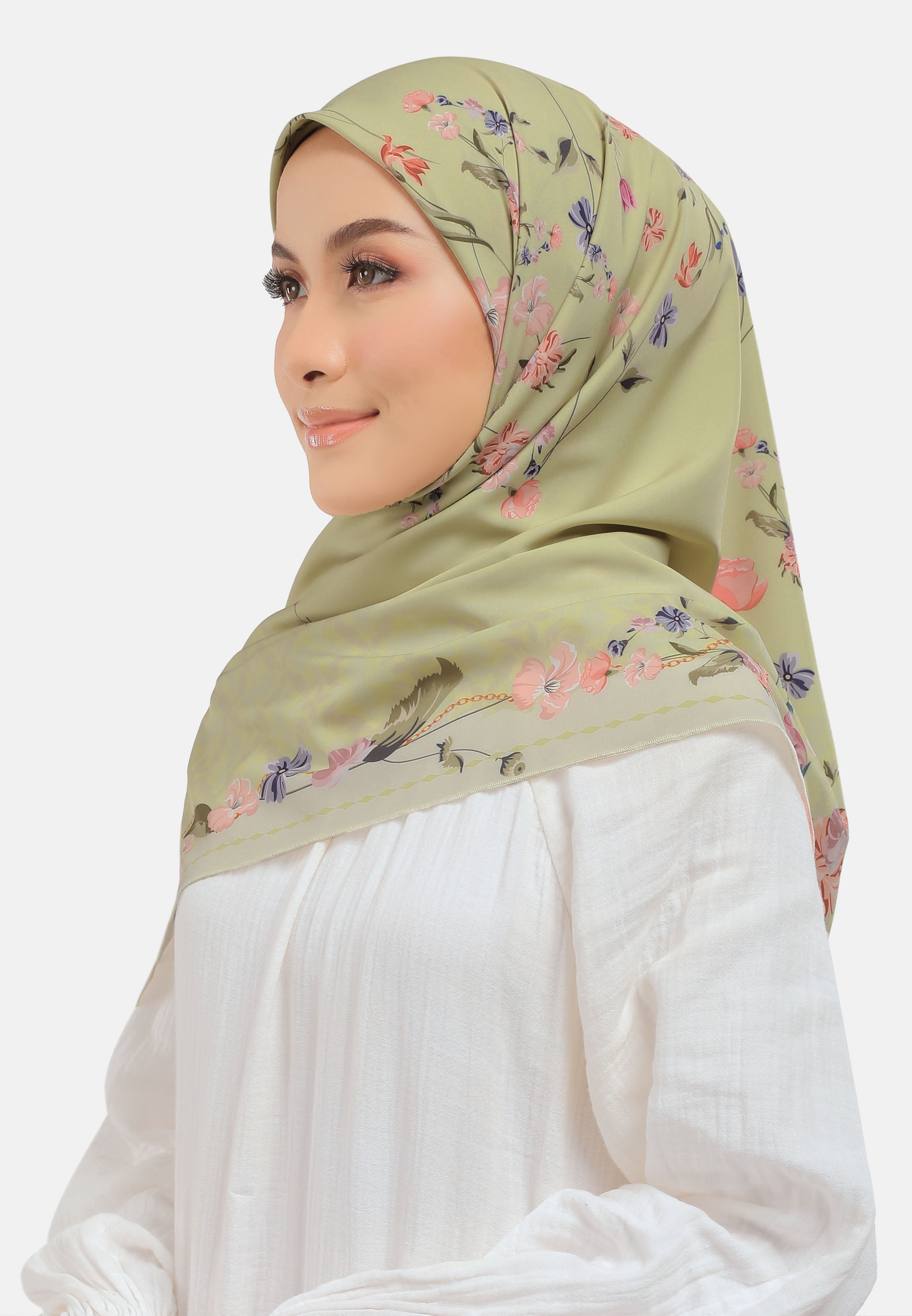 Arissa Hijab Mawatari Printed Square Scarf - ARS-ST1160 (MD2)