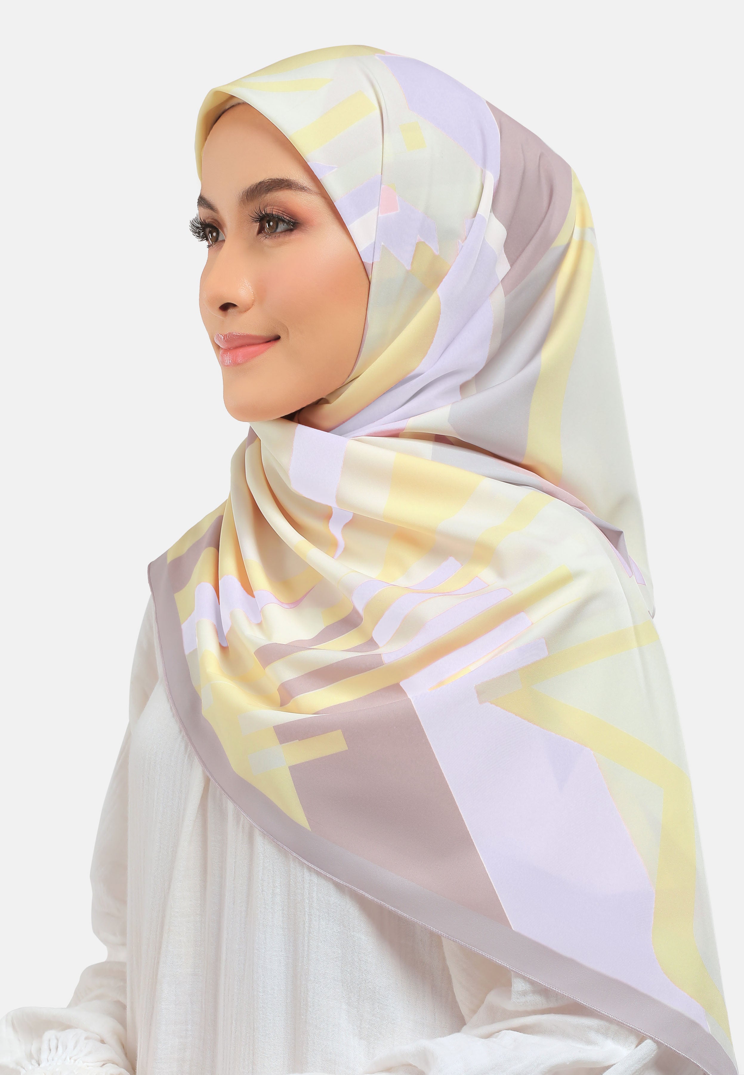 Arissa Hijab Pastiche Printed Square Scarf - ARS-ST1176 (MD2)