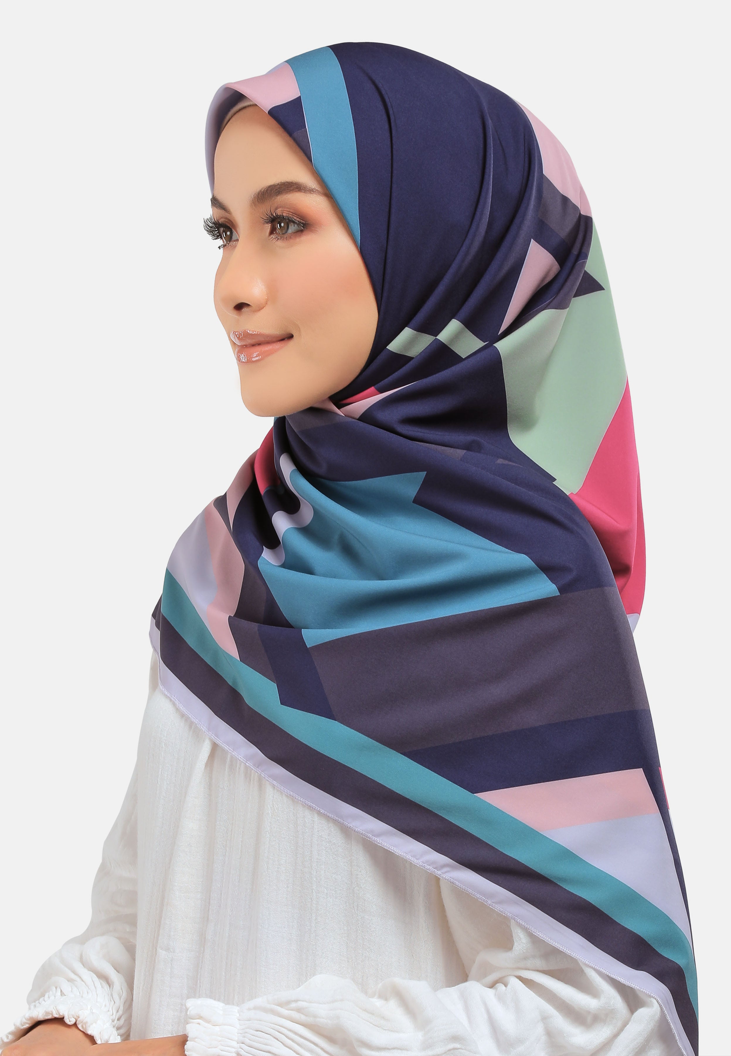 Arissa Hijab Miesian Printed Square Scarf - ARS-ST1186 (MD2)