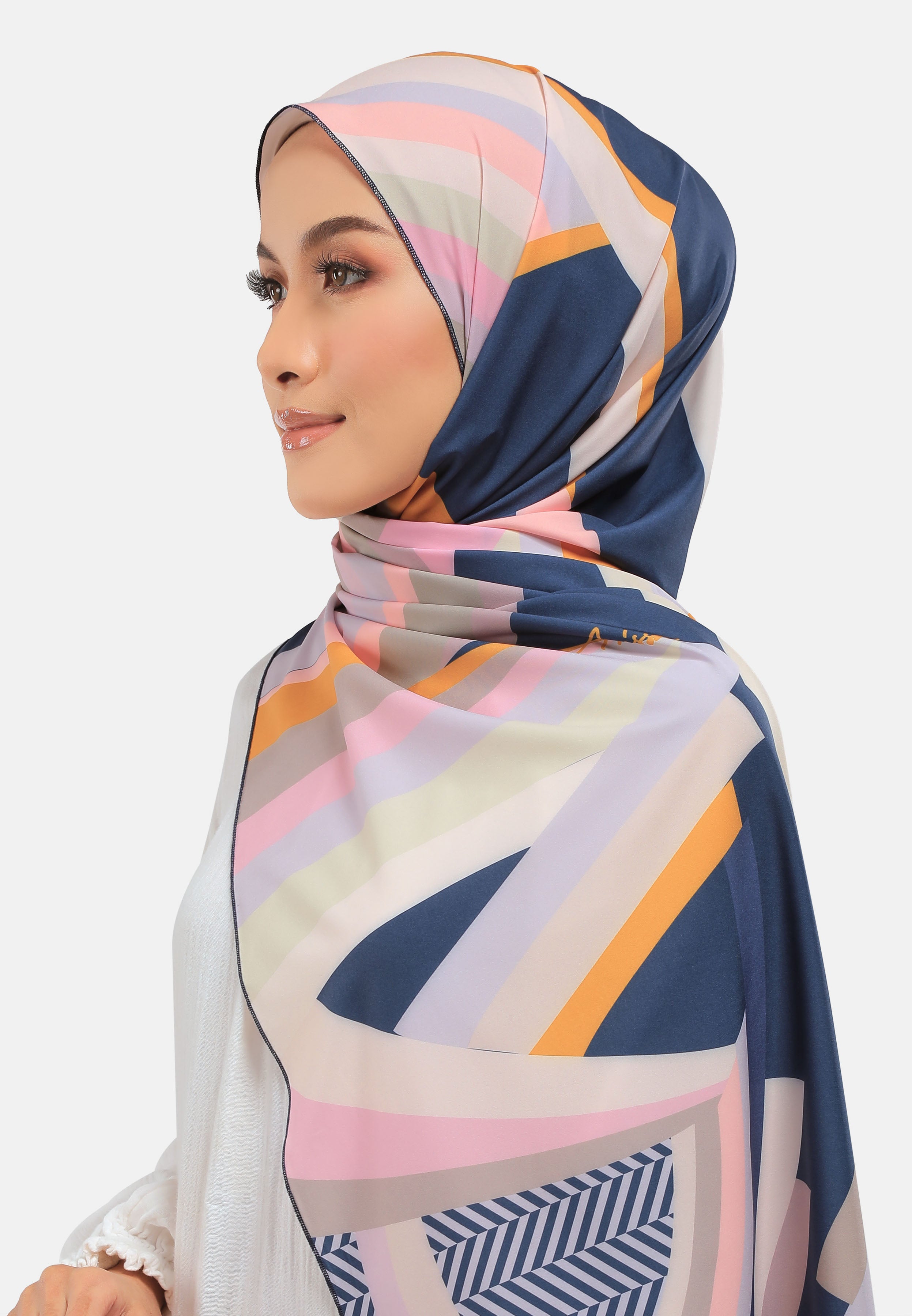 Arissa Hijab Poche Printed Shawl Scarf - ARS-ST1196 (MD2)
