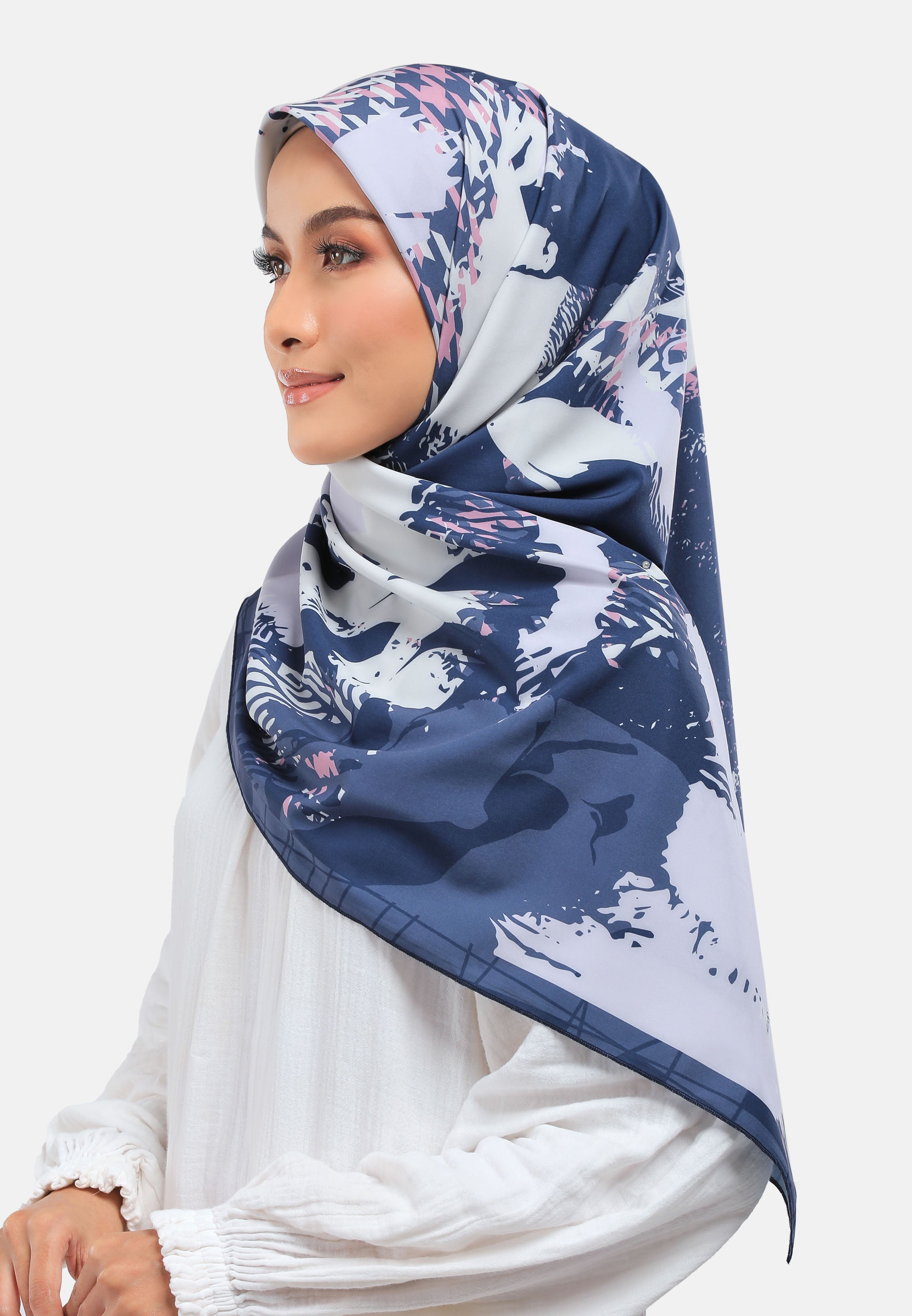 Arissa Hijab Ohira Printed Square Scarf - ARS-ST11236 (MD2)