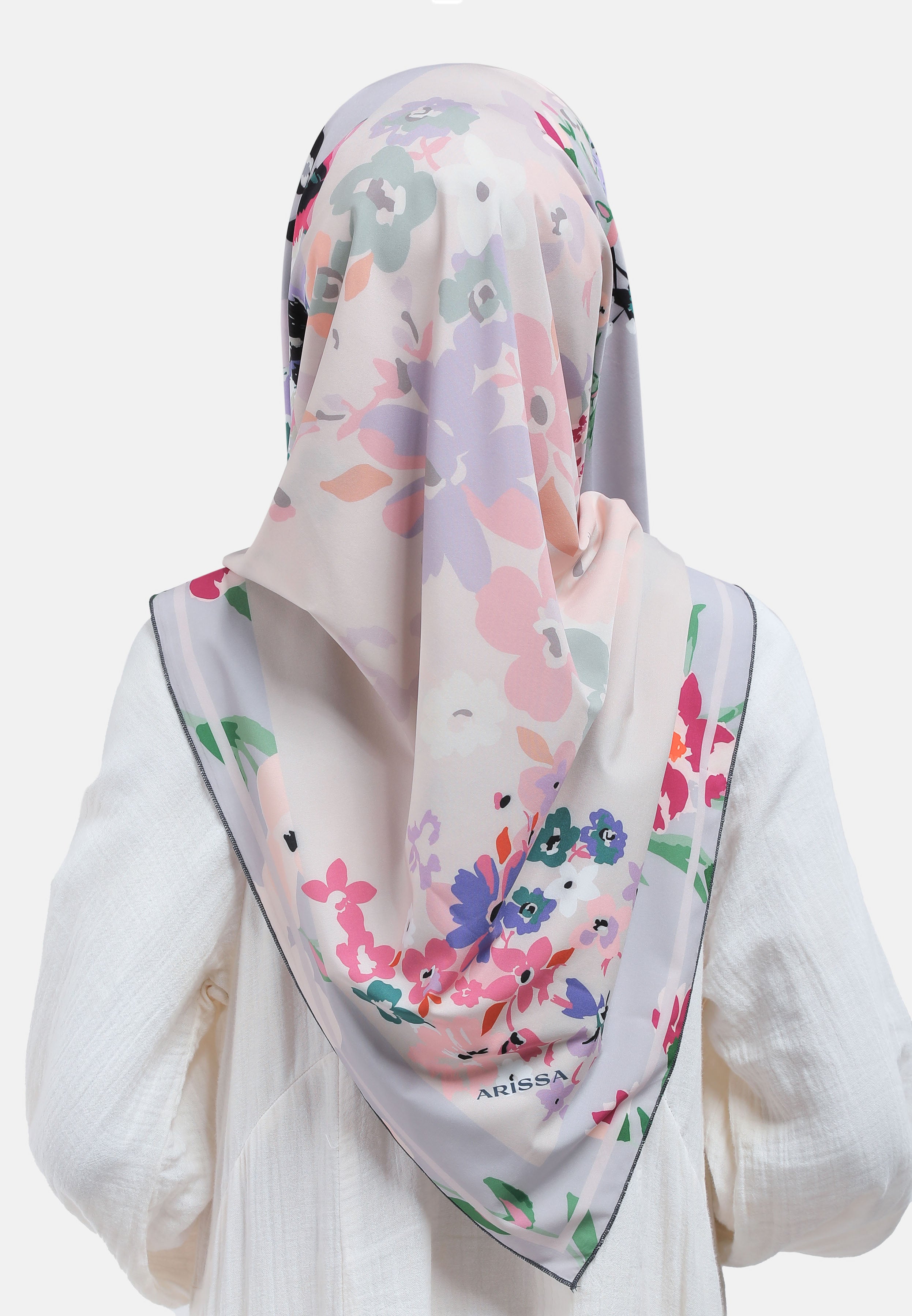 Arissa Hijab Mikado Printed Square Scarf - ARS-ST11242 (MD2)