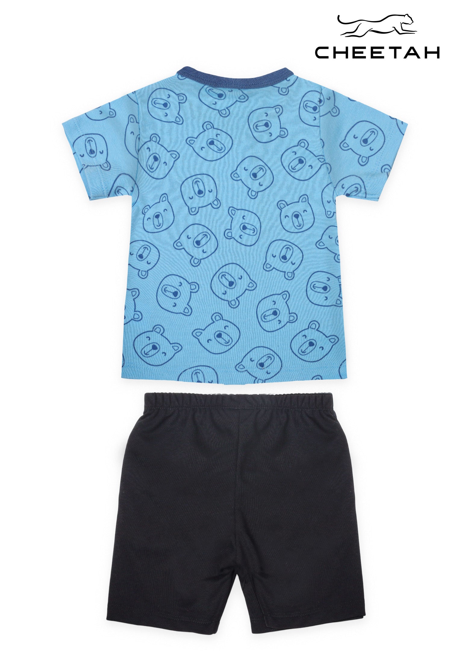 Cheetah Baby Boy Short Sleeve Suit Set - CBB-183790(F)