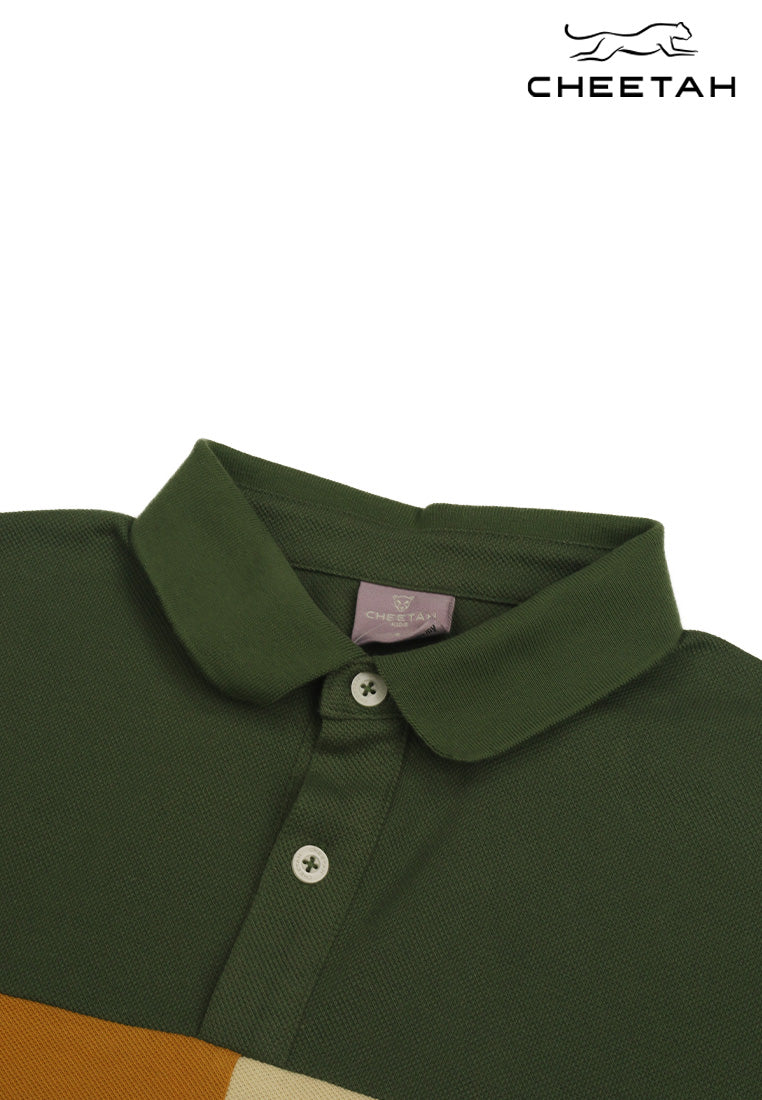 Cheetah Kids Boy Short Sleeves Collared Polo - CJ-71692