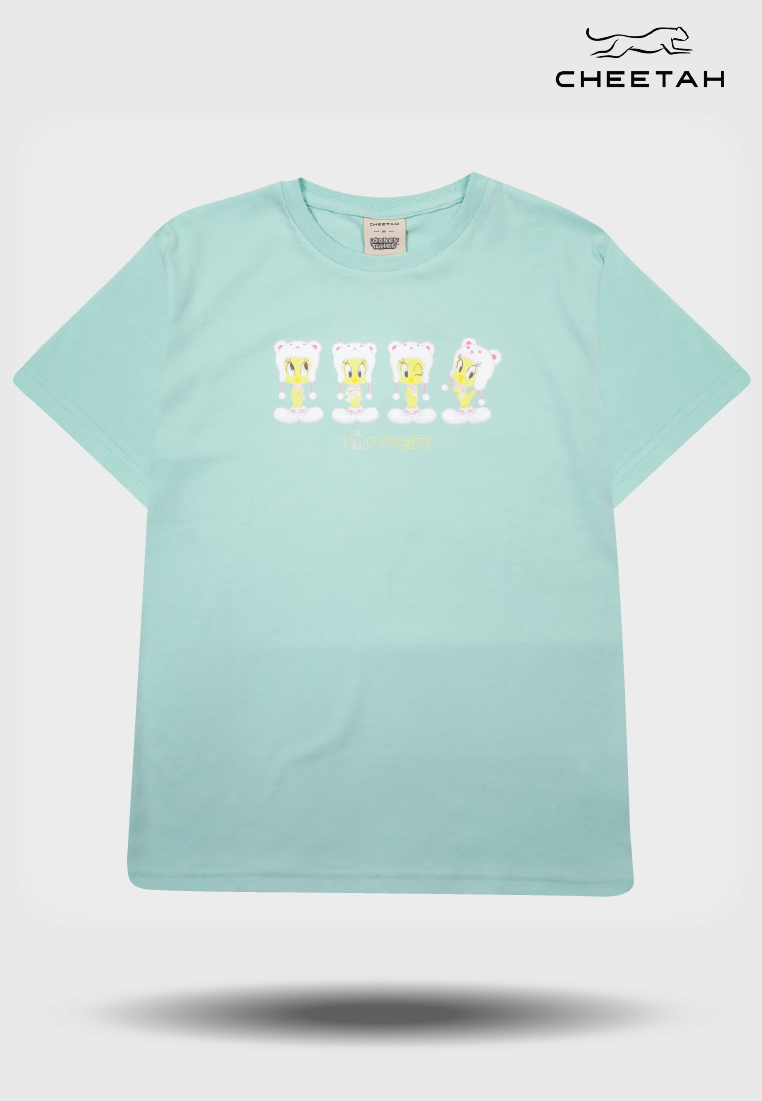 Cheetah Kids Tweety Short Sleeve Roundneck T-Shirt - CJ-93308