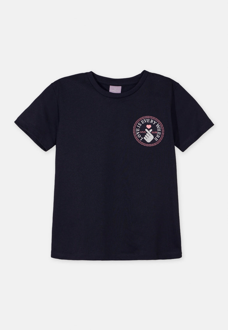 Cheetah Kids Girl Short Sleeves T-Shirt - CJG-93268(F)