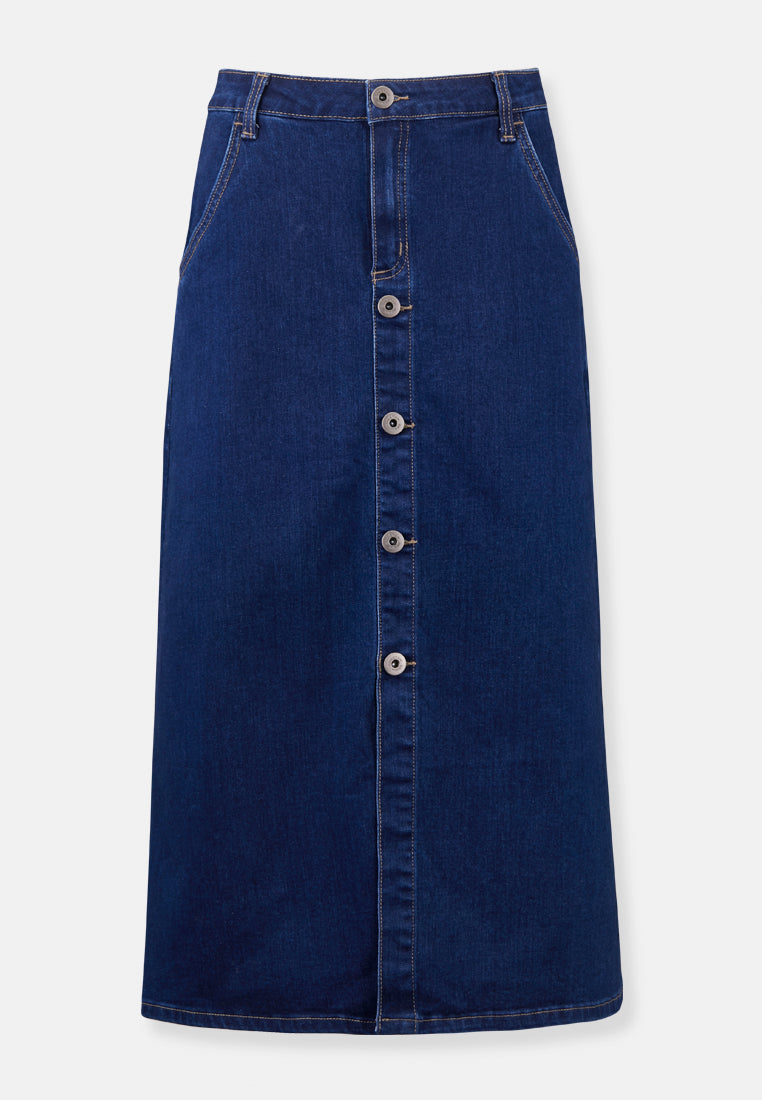 CHEETAH Women Denim Midi Skirt CL 12390