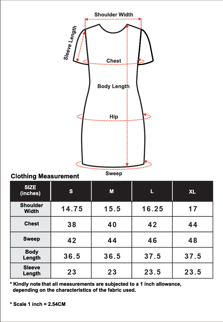 CHEETAH Women Baju Raya Long Sleeves Printed Shirtdress -  CL-190028