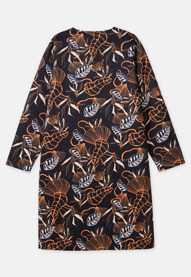 CHEETAH Women Baju Raya Long Sleeves Printed Shirtdress -  CL-190028