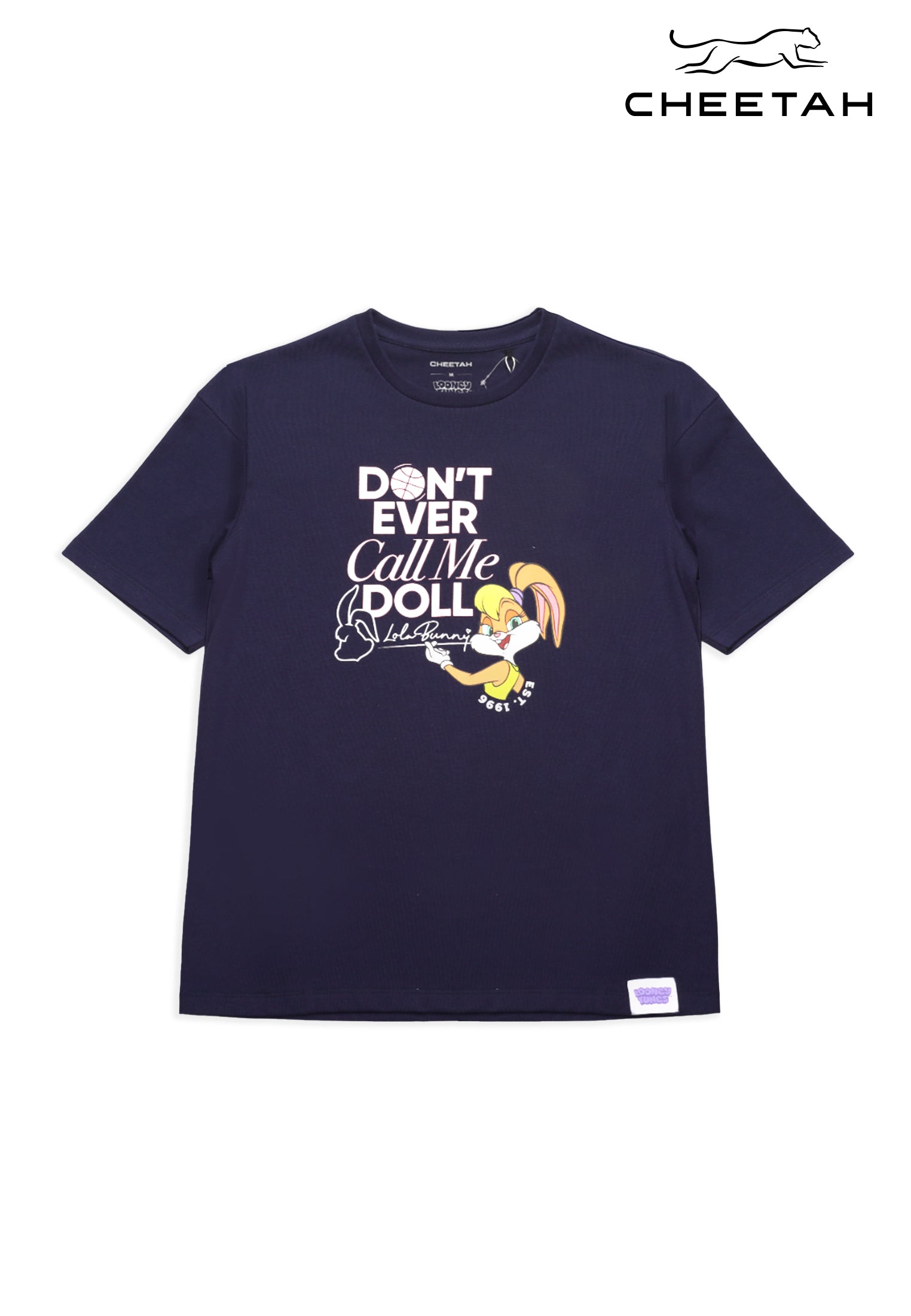 Cheetah Women Looney Tunes Regular Fit Cotton Blend Short Sleeve Printed Graphic Round Neck T-Shirt - CL-96470