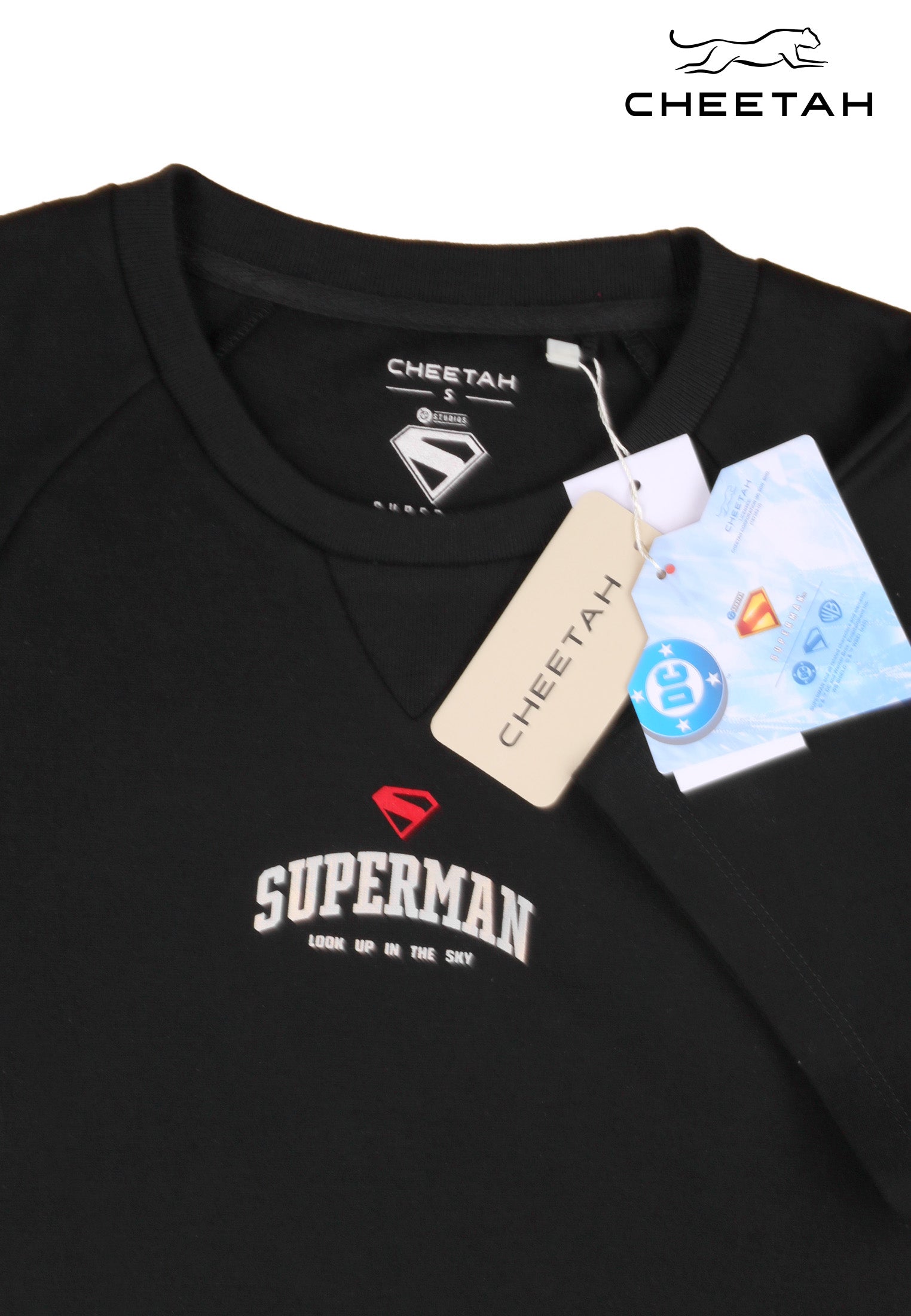 Cheetah Women Superman Regular Fit Cotton Blend Short Sleeve Graphic Round Neck T-Shirt - CL-96558