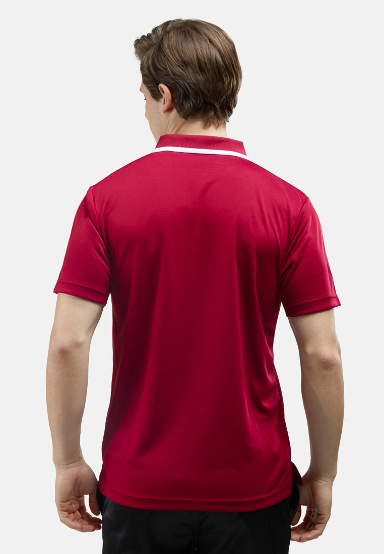 CTH Unlimited Men Polyester Jersey Short Sleeve Polo Shirt With Tipping Collar - CU-7948(R)