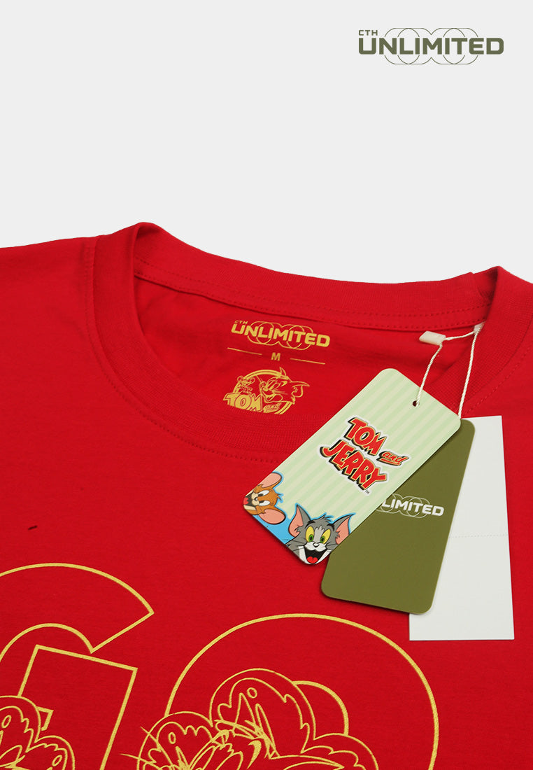 CTH unlimited Tom and Jerry Round Neck Short Sleeve T-Shirts - CU-91482