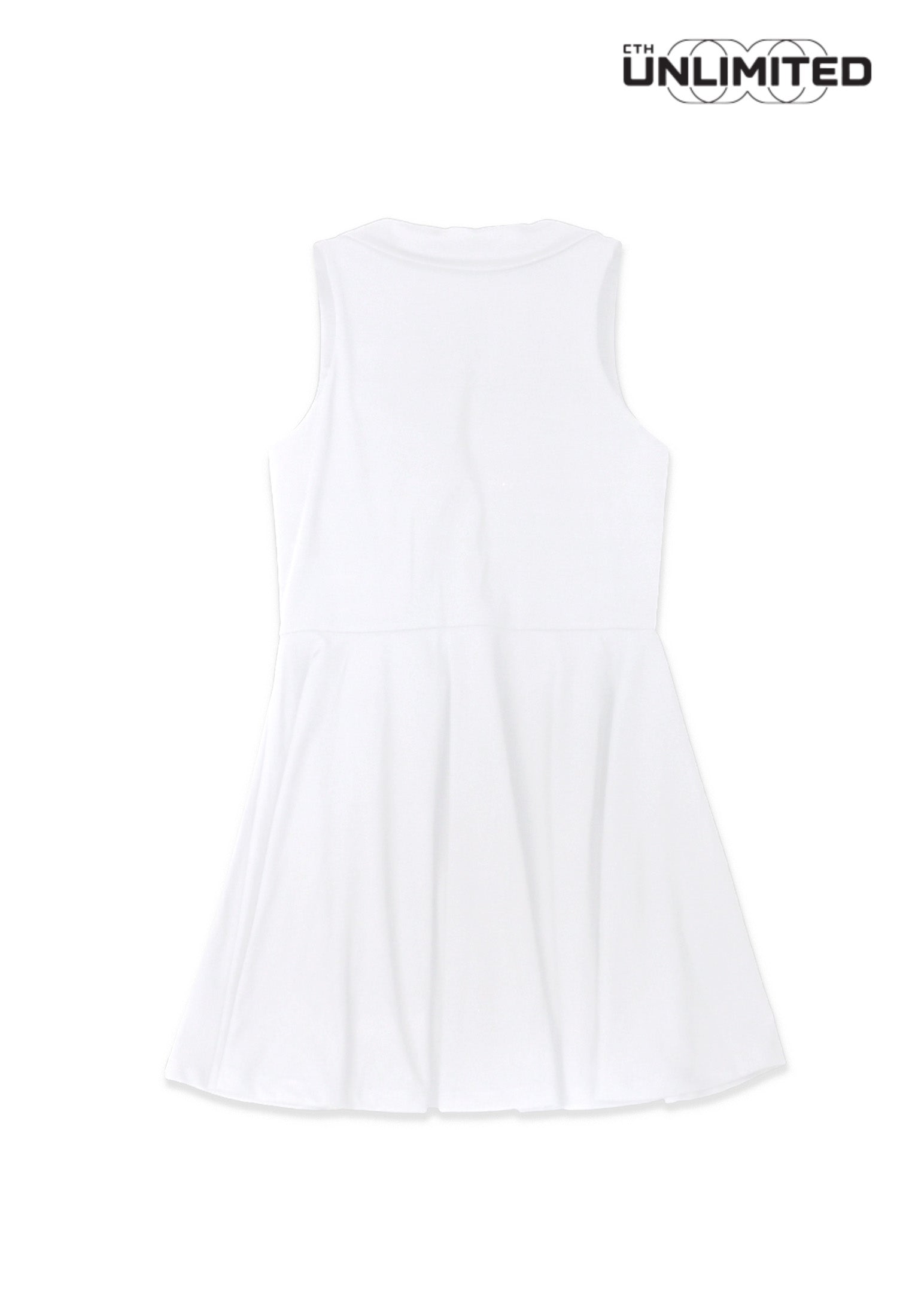 CTH unlimited Women Pickleball Regular Fit Nylon Spandex Sleeveless Polo Dress - CUW-19002