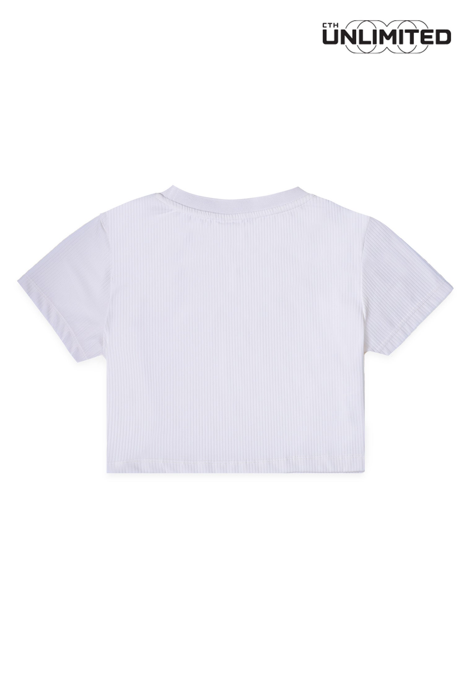 CTH unlimited Women Pickleball Regular Fit Nylon Spandex Short Sleeve Round Neck Crop Top - CUW-91590