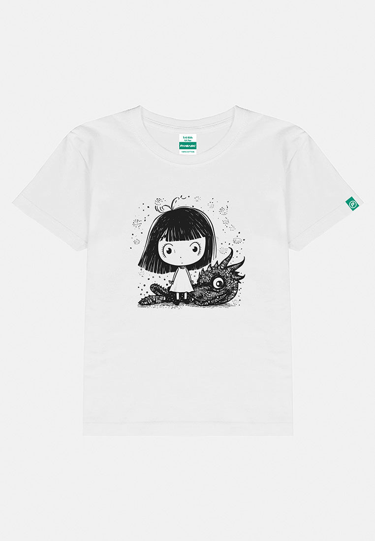 Panbasic Kids Babu Dragon Unisex Short Sleeves Roundneck Tee - PBK-93336