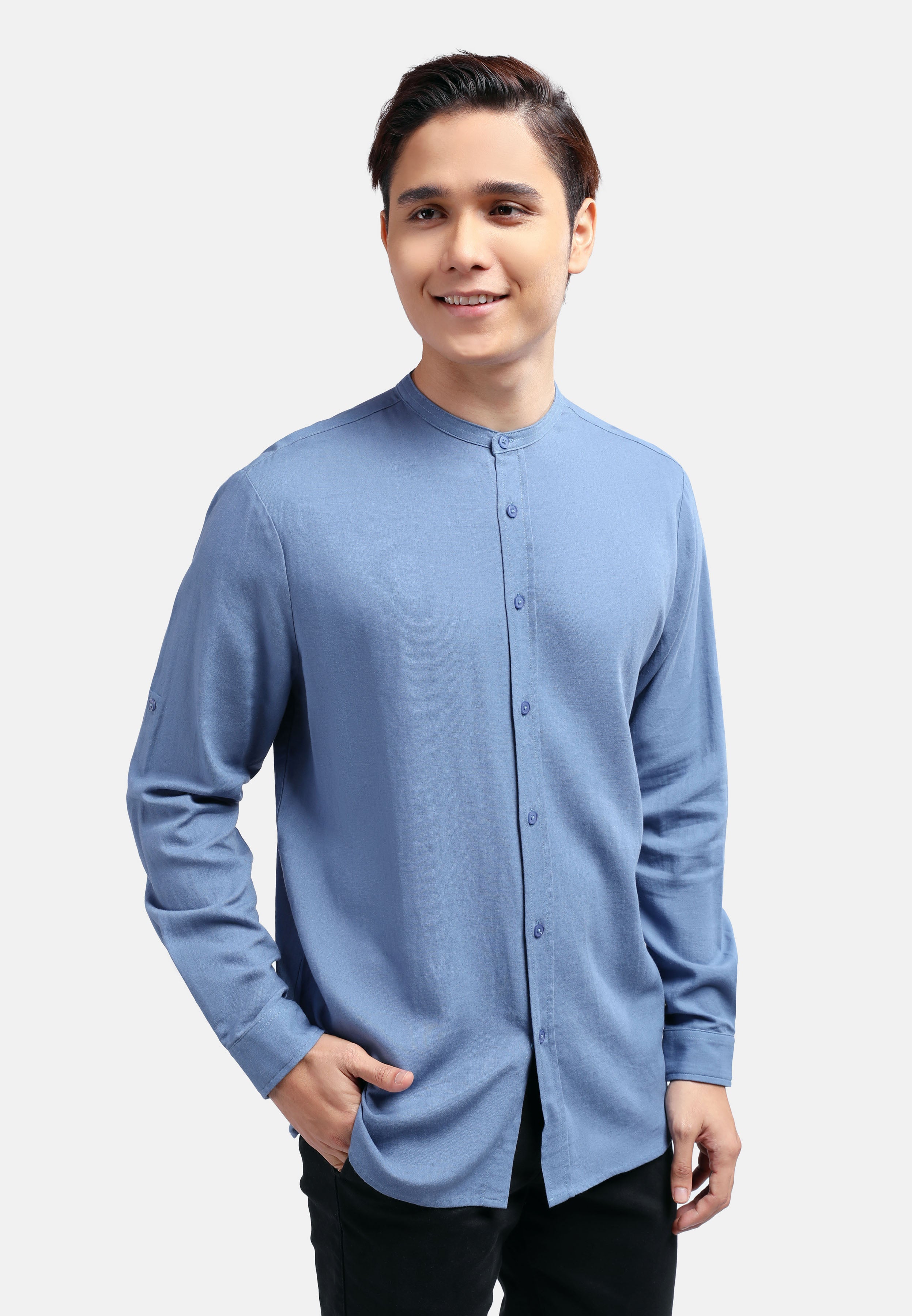 Cheetah Men Regular Fit Cotton Linen Basic Long Sleeve Kurta MDE - 130490