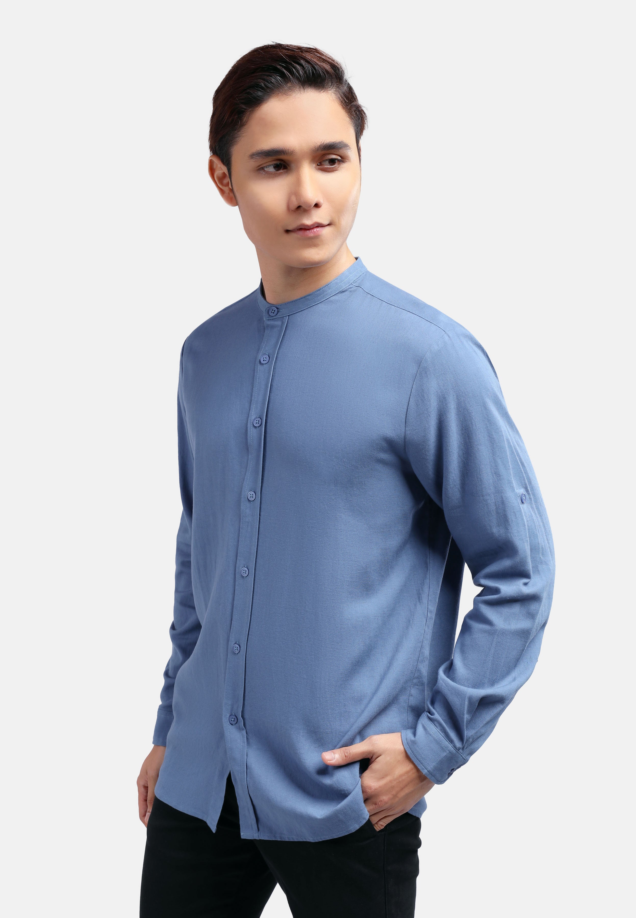 Cheetah Men Regular Fit Cotton Linen Basic Long Sleeve Kurta MDE - 130490