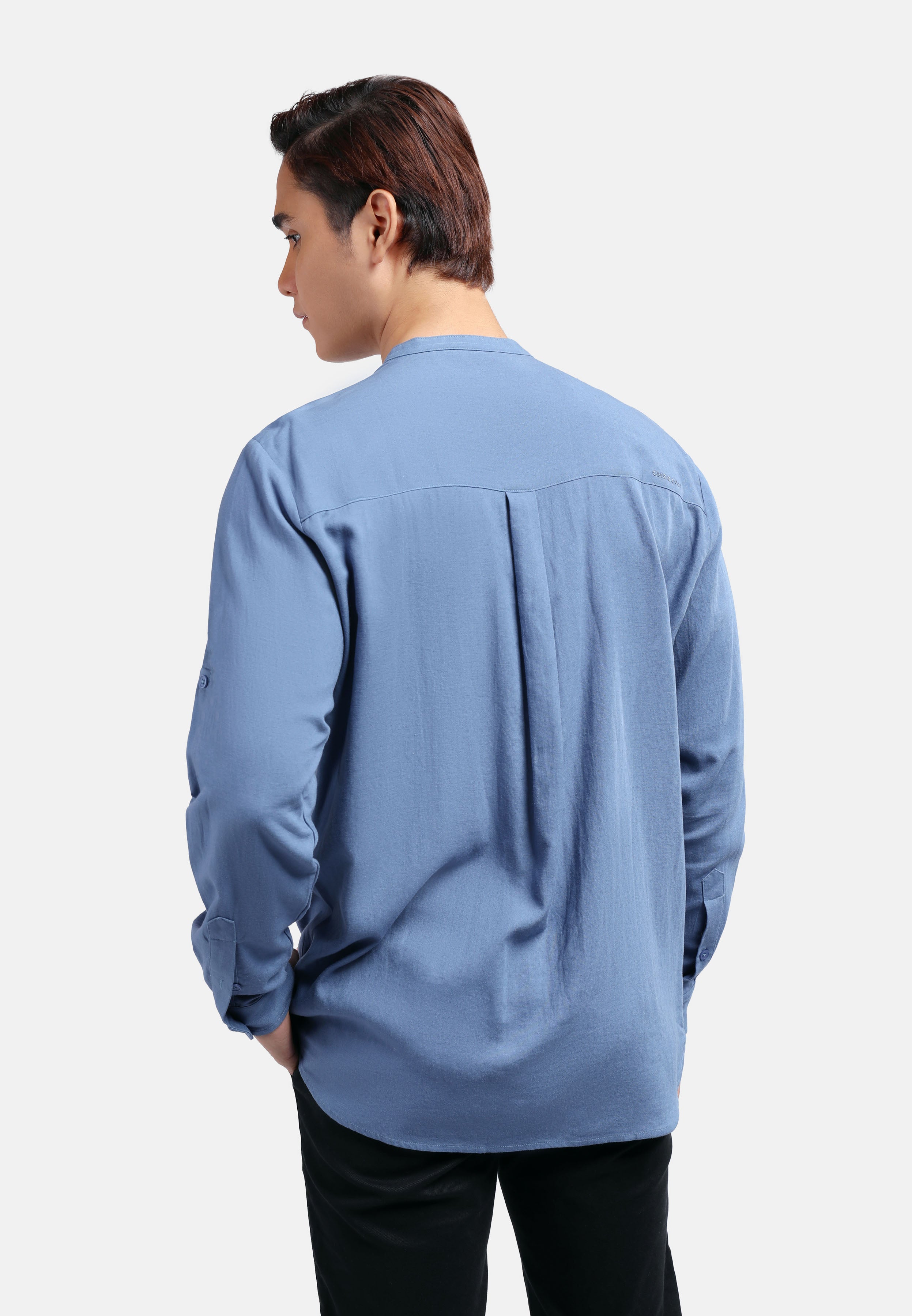 Cheetah Men Regular Fit Cotton Linen Basic Long Sleeve Kurta MDE - 130490
