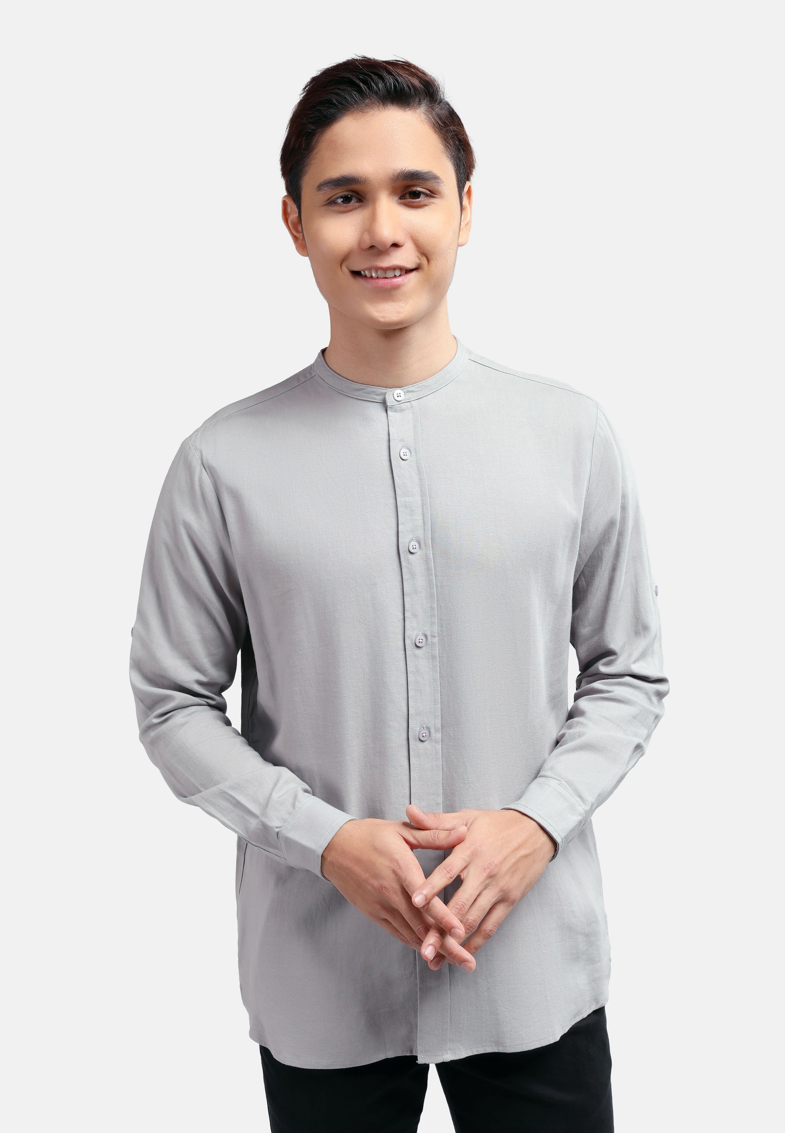 Cheetah Men Regular Fit Cotton Linen Basic Long Sleeve Kurta MDE - 130490