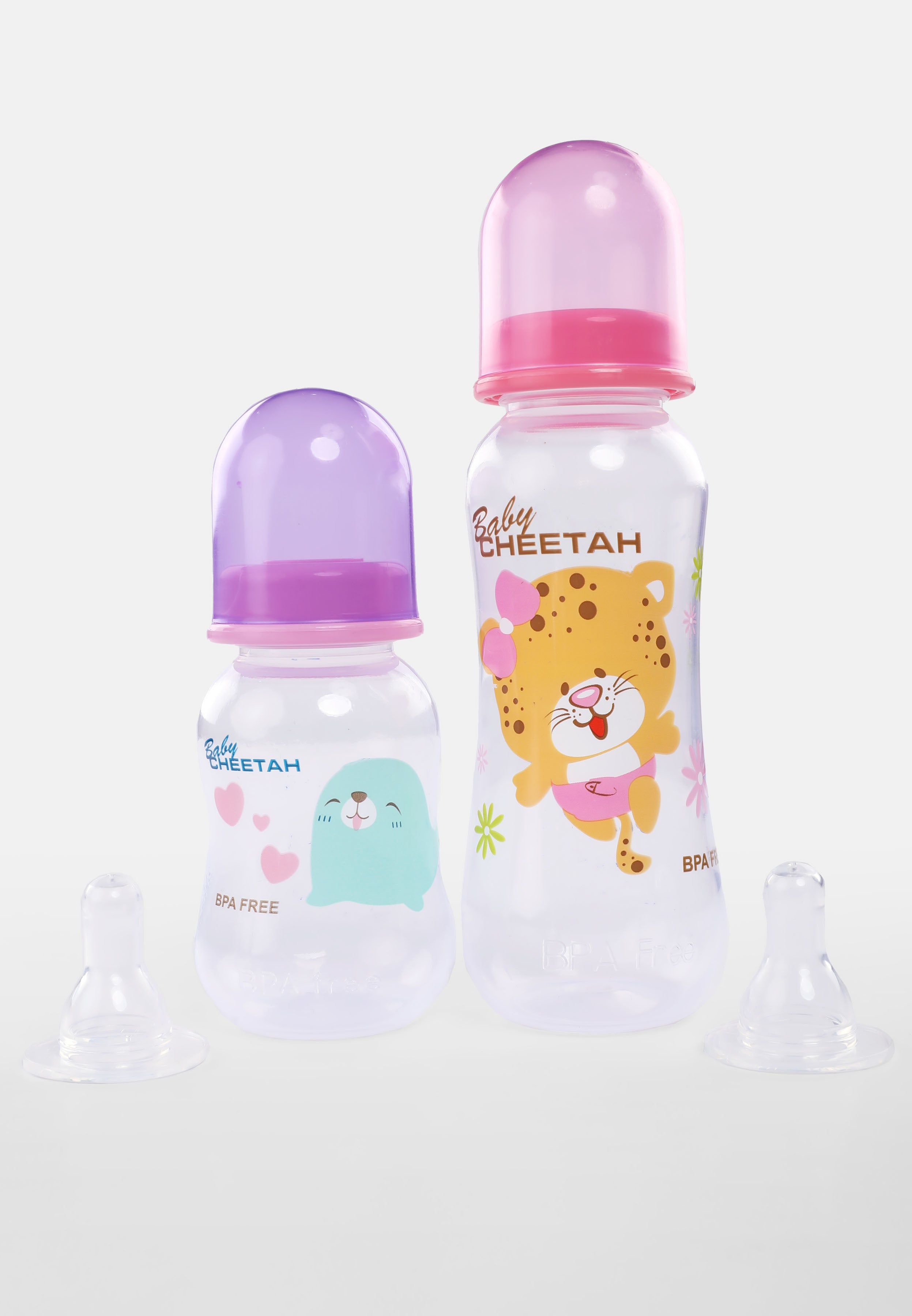 Baby Cheetah 2 in 1 Feeding Bottle  (Combo 2) - CBB-FB22006