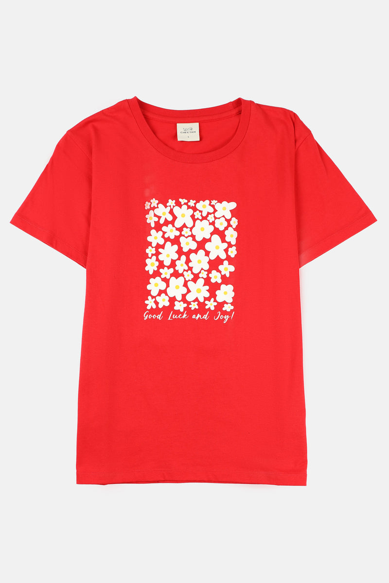 CHEETAH Women Graphic Tee - CL-95828