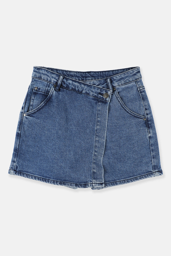 CHEETAH Women Basic Denim Skorts - CL-12372