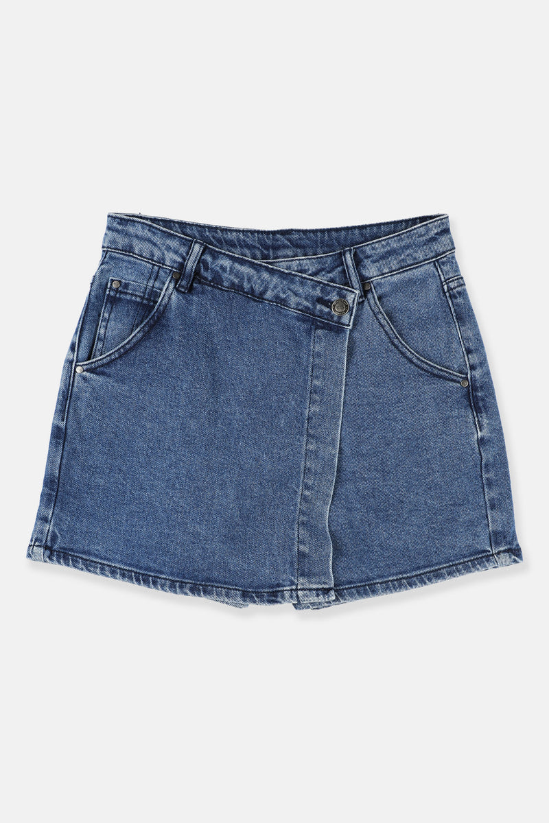 CHEETAH Women Basic Denim Skorts - CL-12372