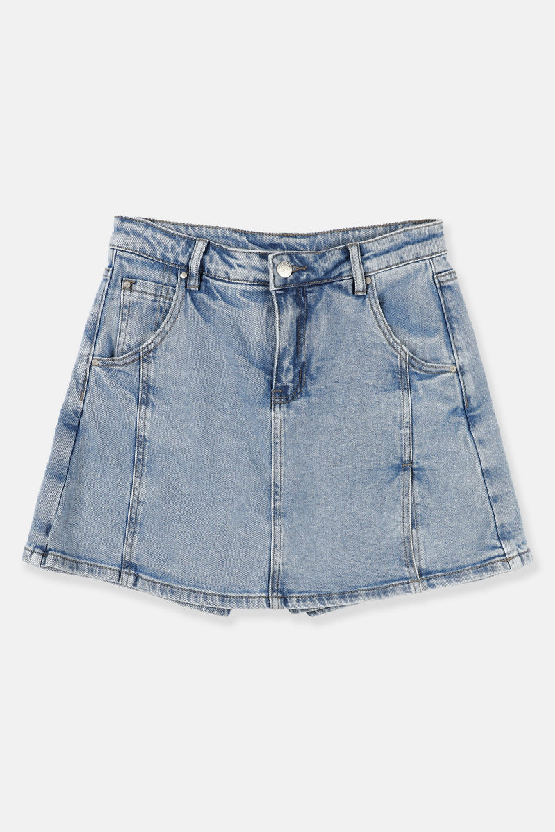 CHEETAH Women Basic Denim Skorts - CL-12378