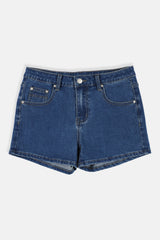 CHEETAH Women Basic Mid Rise Denim Shorts - CL-2798