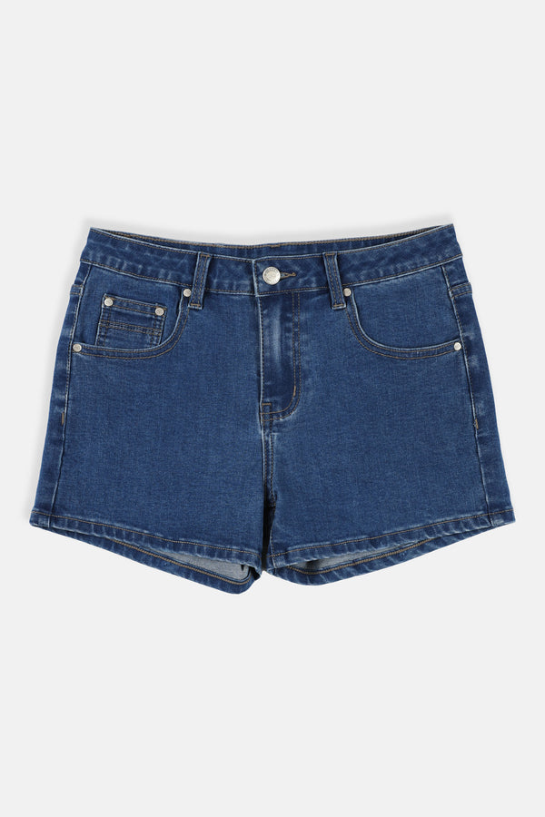 CHEETAH Women Basic Mid Rise Denim Shorts - CL-2798