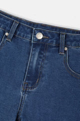 CHEETAH Women Basic Mid Rise Denim Shorts - CL-2798