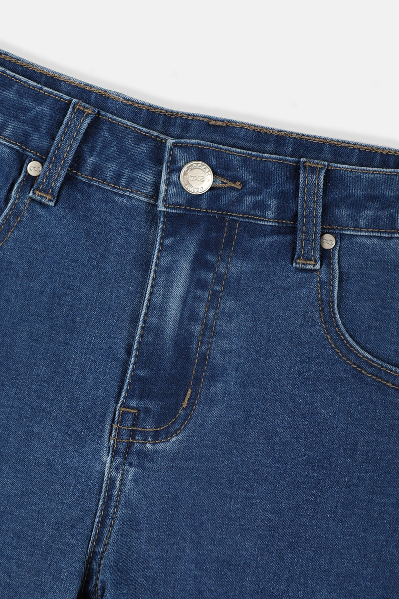 CHEETAH Women Basic Mid Rise Denim Shorts - CL-2798