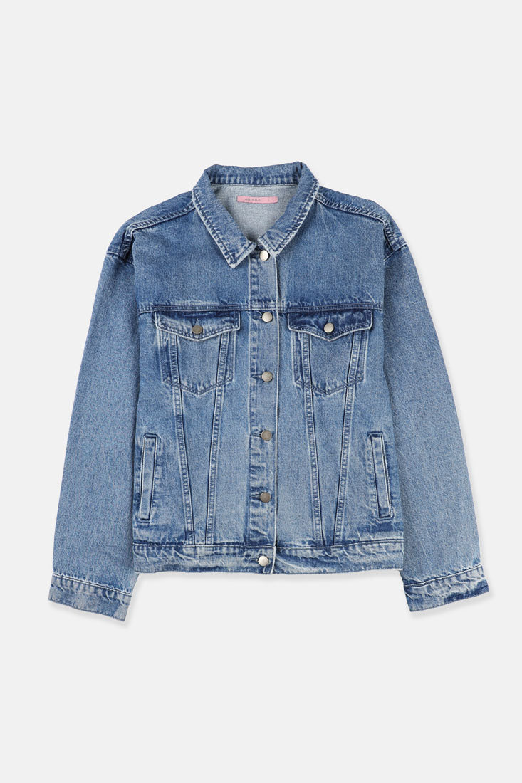 Arissa Regular Fit Women Washed Non-Stretch Basic Denim Jacket - ARS-3050