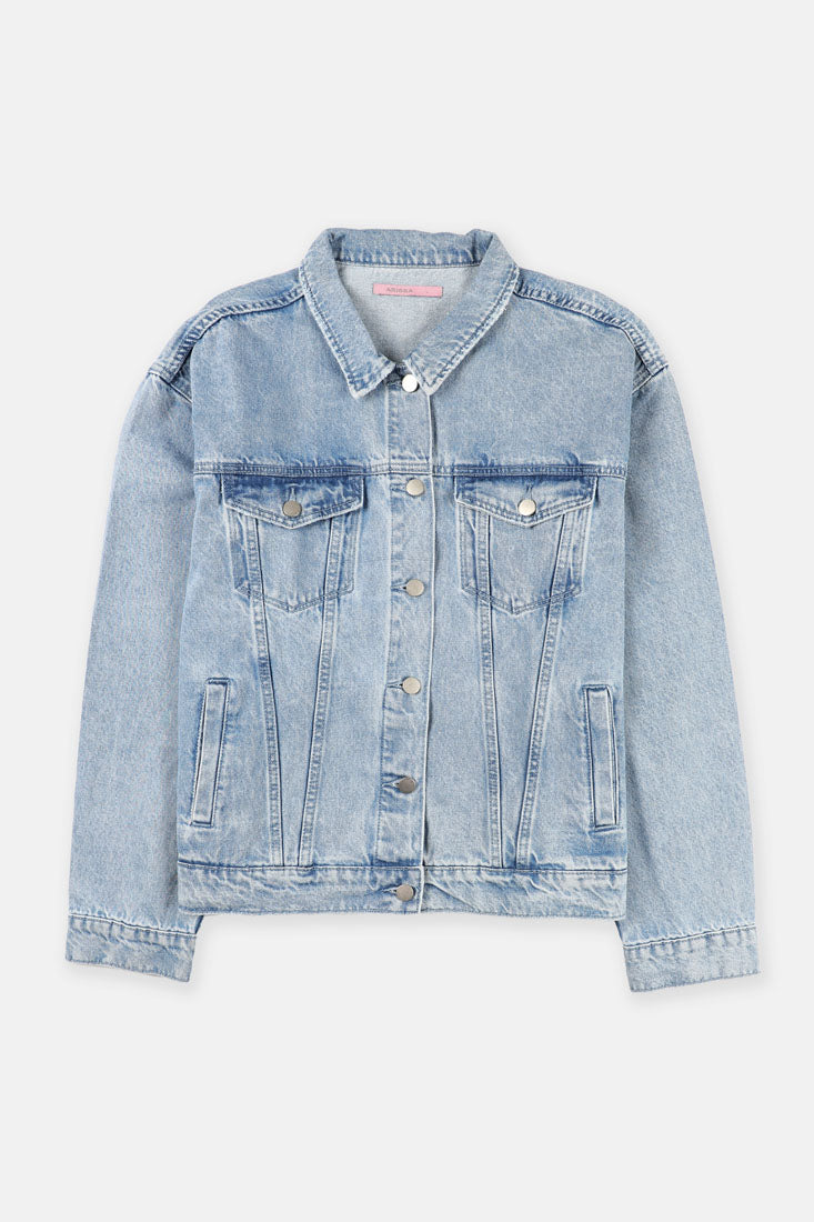 Arissa Regular Fit Women Washed Non-Stretch Basic Denim Jacket - ARS-3050