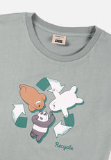 Cheetah Kids We Bare Bears Sustainable Collection Boy Regular Fit Short Sleeves Roundneck Tee  - CJ-92942