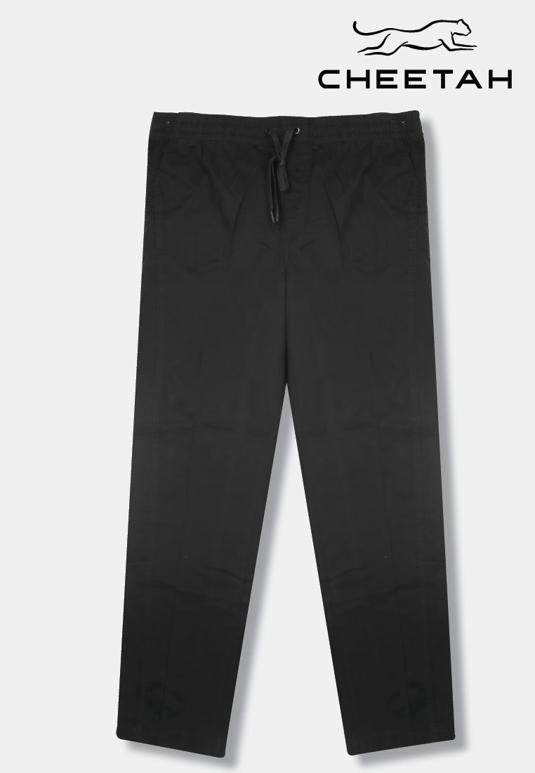 Cheetah Men Cotton Twill Front Cut & Sew Design Jogger Pants - 110710