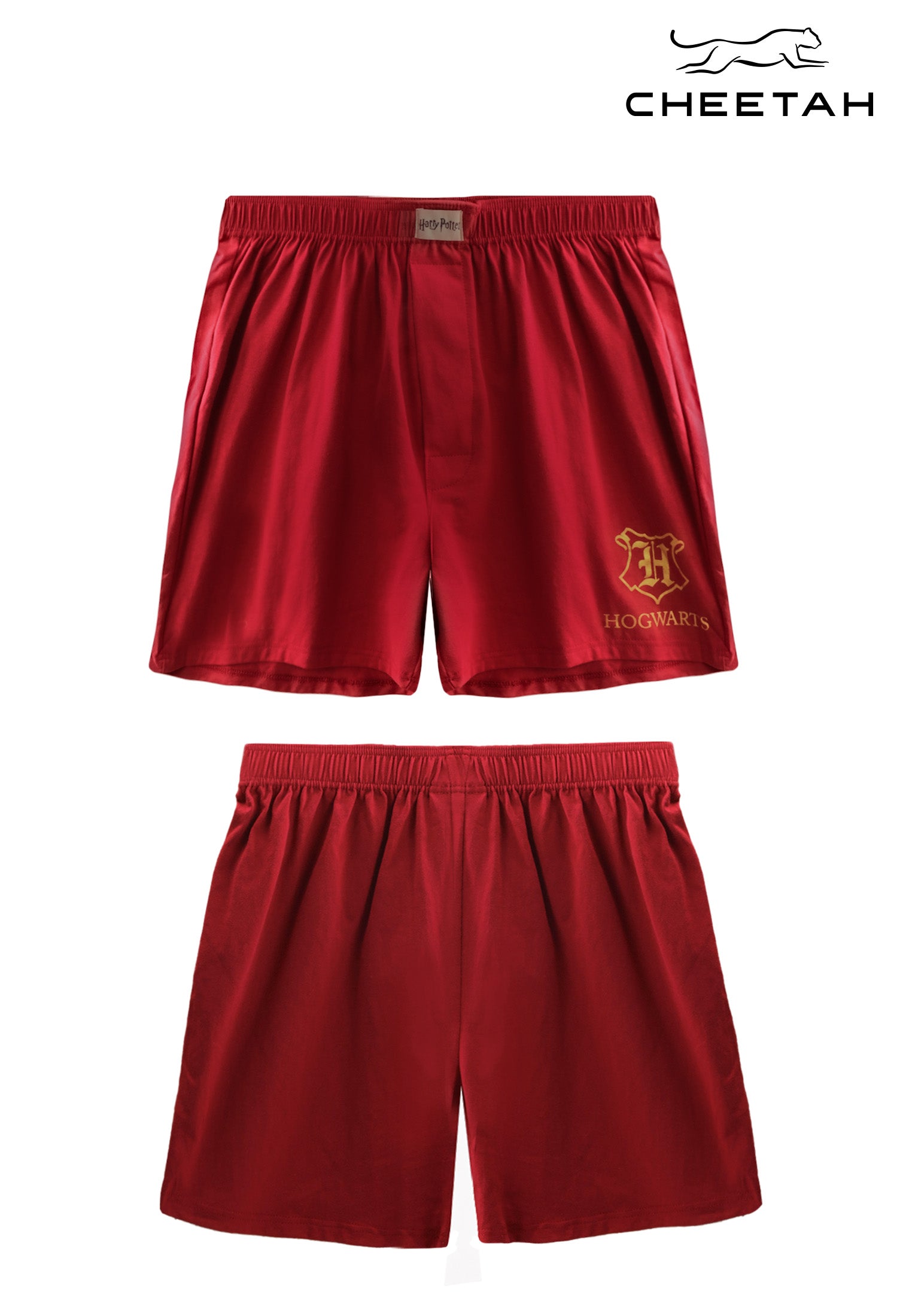 Cheetah Men Harry Potter Regular Fit Cotton With Elastic Waistband 2 In 1 Boxer - 1212 (Assorted Colour)