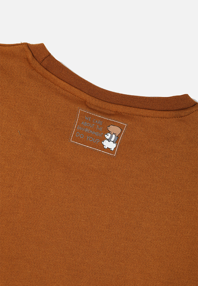 Cheetah Kids We Bare Bears Sustainable Collection Boy Regular Fit Short Sleeves Roundneck Tee  - CJ-92946