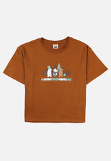 Cheetah Women We Bare Bears Sustainable Collection Loose Fit Short Sleeves T-Shirt  - CL-95908