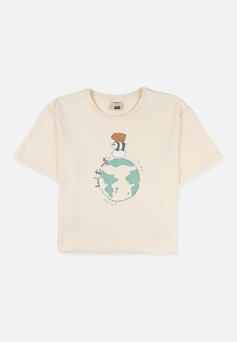Cheetah Women We Bare Bears Sustainable Collection Loose Fit Short Sleeves T-Shirt  - CL-95900