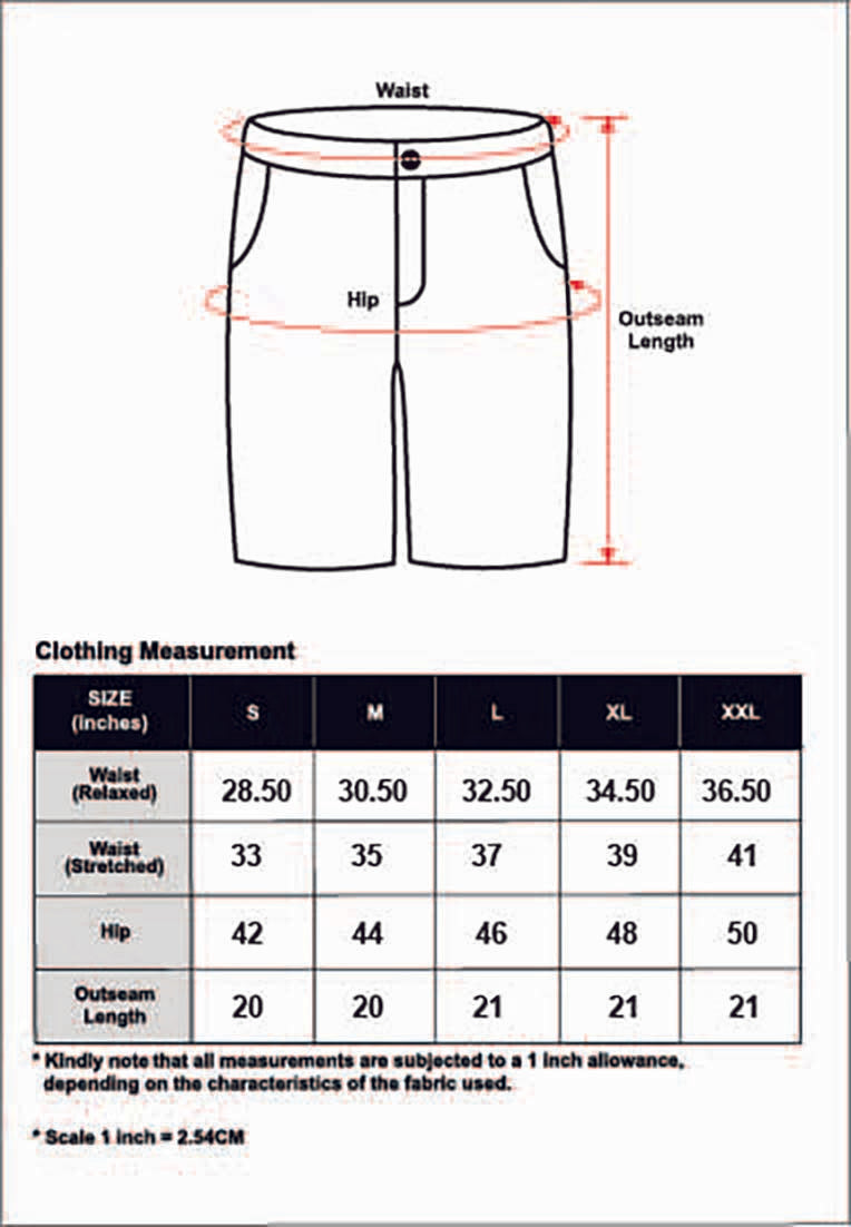 Cheetah Men Solid Color Tone Stretchable Fabric Regular Fit Poly Blend Fashion Short - 23428