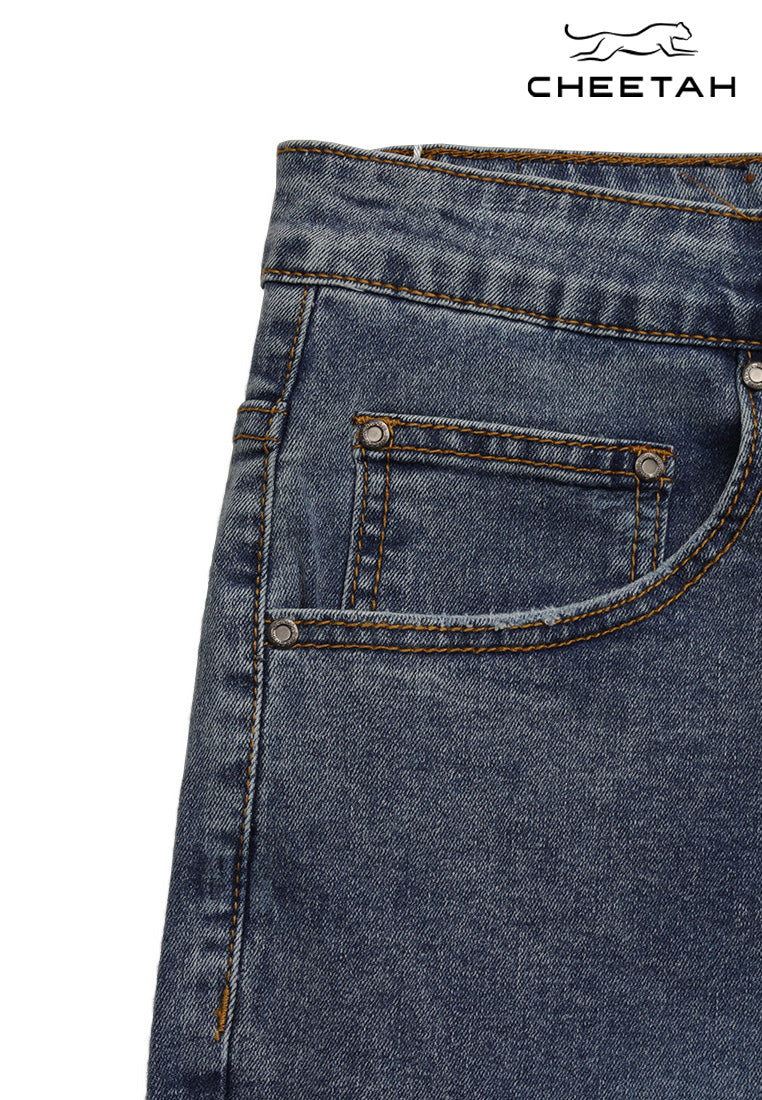 Cheetah Men Regular Fit Cotton Blend Short Pants Denim Jeans - 23532