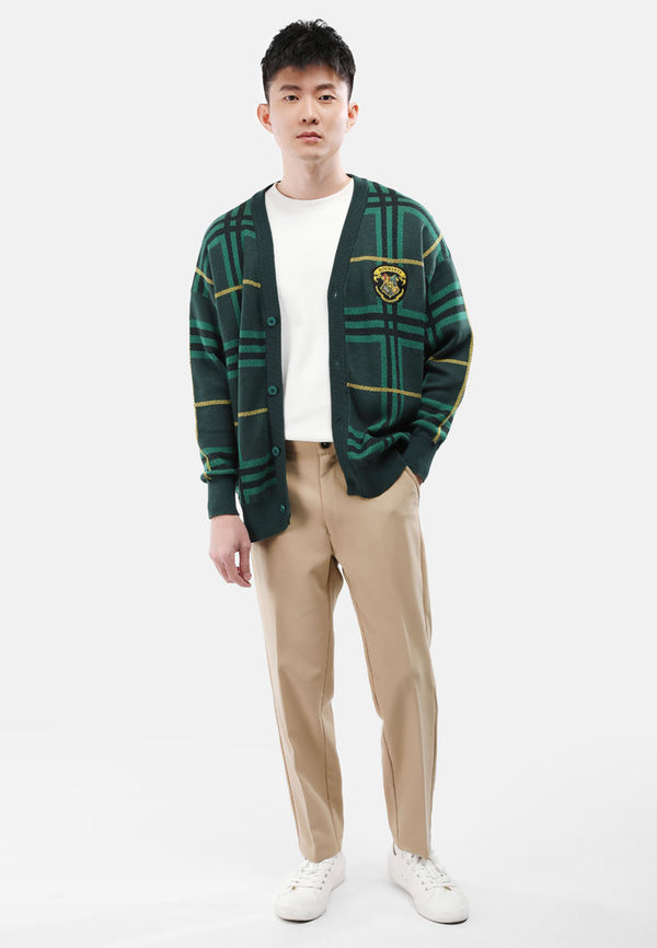 Cheetah Men Harry Potter Hogwarts Yarn Knit Cardigan - 30640
