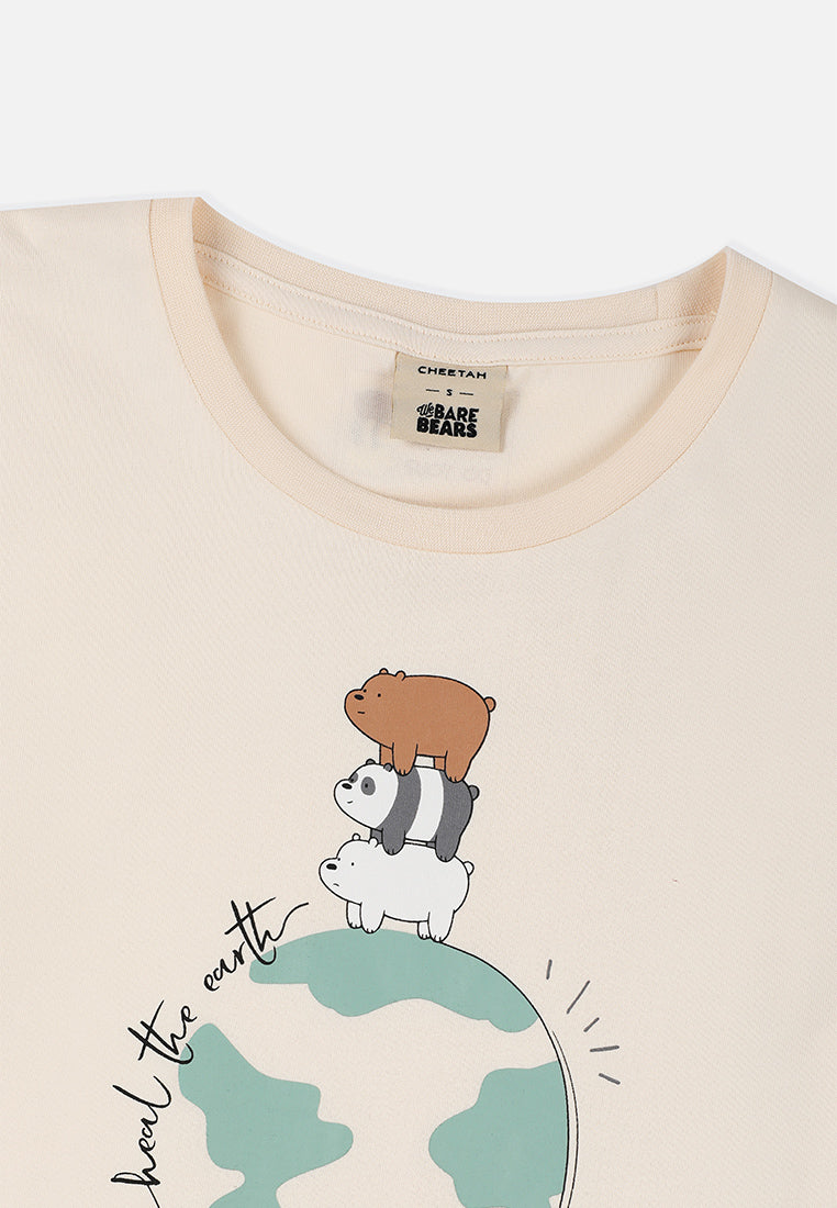 Cheetah Kids We Bare Bears Sustainable Collection Boy Regular Fit Short Sleeves Roundneck Tee  - CJ-92930
