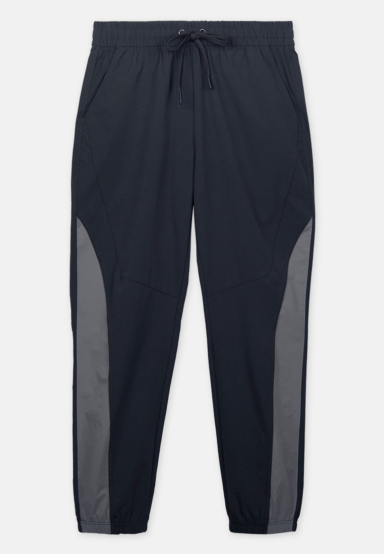 Cheetah Men Elasticated Hems Solid tone Texture Fabric Drawstring Pants - 51650