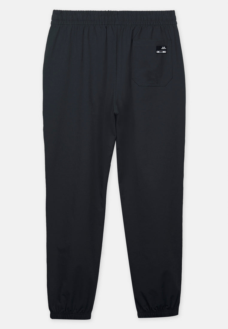 Cheetah Men Elasticated Hems Solid tone Texture Fabric Drawstring Pants - 51650