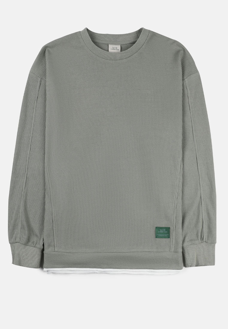 Cheetah Men Oversized Long SLeeve Sweatshirt - 61178